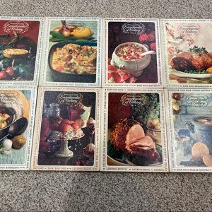LOT of VINTAGE WOMAN'S DAY ENCYCLOPEDIA OF COOKERY 1966 Vol. 1-8 COOKBOOK